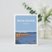 Nova Scotia Canada Travel Place Illustratie Briefkaart (Staand voorkant)