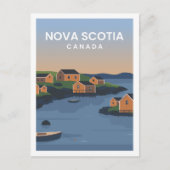 Nova Scotia Canada Travel Place Illustratie Briefkaart (Voorkant)