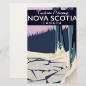 Nova Scotia, Canada vakantieposter. Briefpapier (Voorkant / Achterkant)
