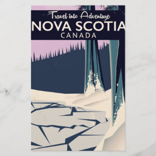 Nova Scotia, Canada vakantieposter. Briefpapier