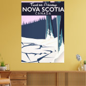 Nova Scotia, Canada vakantiereisposter. Canvas Afdruk (Insitu (Woonkamer))