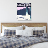 Nova Scotia, Canada vakantiereisposter. Canvas Afdruk (Insitu (Slaapkamer))