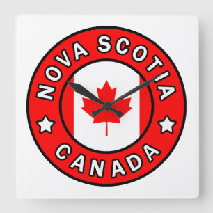 Nova Scotia Canada Vierkante Klok