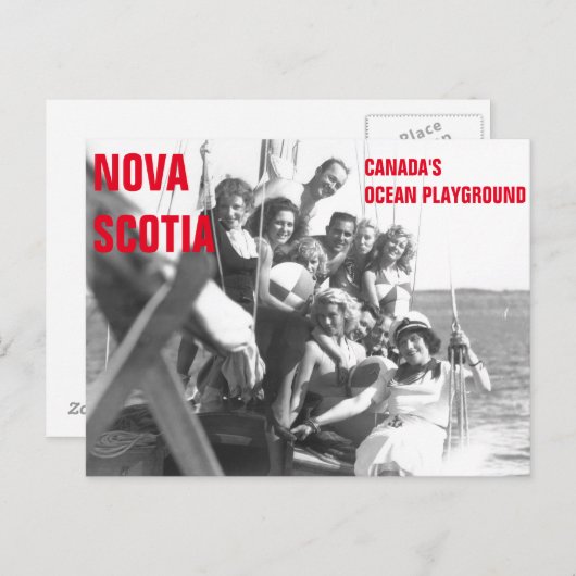 Nova Scotia Canada's Ocean Playground Post Briefkaart (Voorkant / Achterkant)