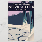 Nova Scotia, Canadese reisposter voor vakanties. Briefpapier (Voorkant)