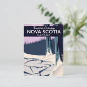 Nova Scotia, Canadese reisposter voor vakanties. Feestdagenkaart (Staand voorkant)