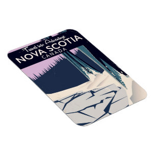 Nova Scotia, Canadese reisposter voor vakanties. Magneet