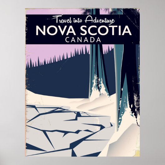 Nova Scotia, Canadese reisposter voor vakanties. Poster (Voorkant)