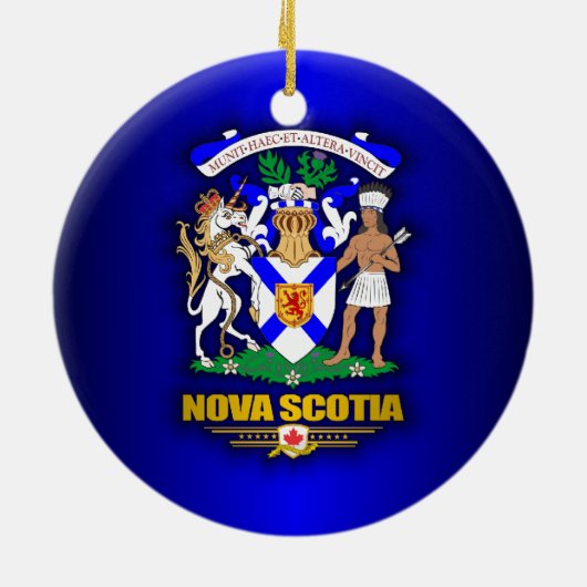 Nova Scotia COA Keramisch Ornament (Achterkant)