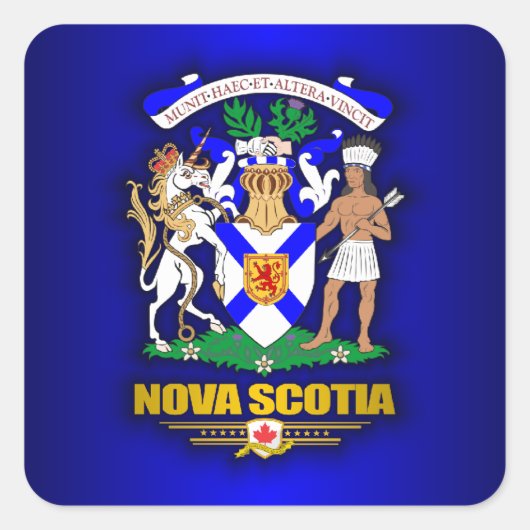 Nova Scotia COA Vierkante Sticker (Voorkant)