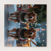 Nova Scotia Duck Toller Christmas Snow Holiday Legpuzzel (Horizontaal)