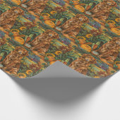 Nova Scotia Duck Toller Dog Herfst Thanksgiving Cadeaupapier (Hoek)