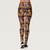 Nova Scotia Duck Toller Halloween Witch Pumpkin Leggings (Achterkant)