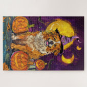 Nova Scotia Duck Toller Halloween Witch Pumpkin Legpuzzel (Horizontaal)