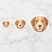 Nova Scotia Duck Toller-hond 3D geïnspireerd Confetti (Achterkanten)