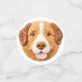 Nova Scotia Duck Toller-hond 3D geïnspireerd Confetti (Kleine voorkant)