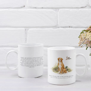 Nova Scotia Duck Toller-hond & ras citaat Koffiemok