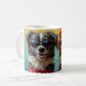 Nova Scotia Duck Toller met Rozen Valentijnsdag Koffiemok (Voorkant links)