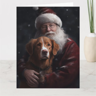 Nova Scotia Duck Toller met Sinterklaas Festief Kaart