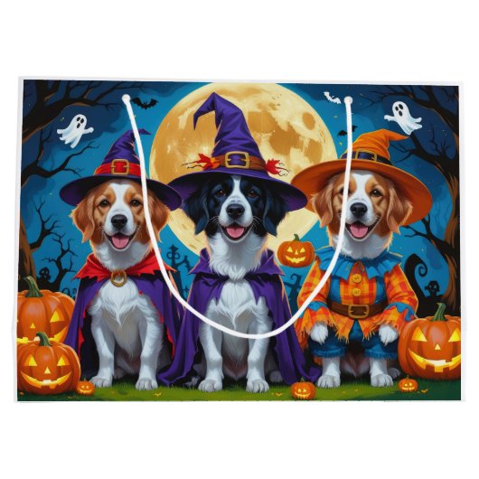 Nova Scotia Duck Toller Pompoen Halloween Grappig Groot Cadeauzakje (Achterkant)