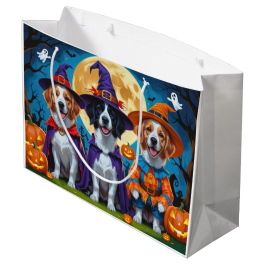 Nova Scotia Duck Toller Pompoen Halloween Grappig Groot Cadeauzakje (Achterkant Gekanteld)