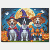 Nova Scotia Duck Toller Pompoen Halloween Grappig Magneet (Voorkant)