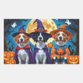 Nova Scotia Duck Toller Pompoen Halloween Grappig Rechthoekige Sticker (Voorkant)