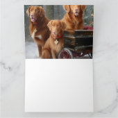 Nova Scotia Duck Toller Retriever Sneeuw Slede Kaart (Binnen)