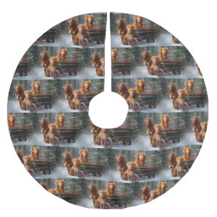 Nova Scotia Duck Toller Retriever Sneeuwslee Kerstboom Rok