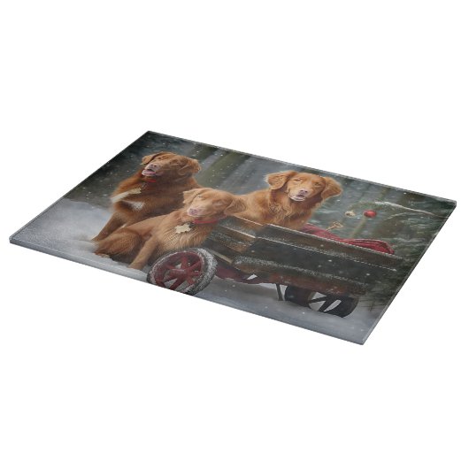 Nova Scotia Duck Toller Retriever Sneeuwslee Snijplank (Hoek)