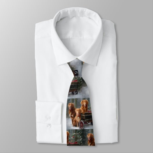 Nova Scotia Duck Toller Retriever Sneeuwslee Stropdas (Gebonden)