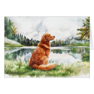 Nova Scotia Duck Tolling Retriever - 5" x 7" Kaart