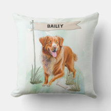 Nova Scotia Duck Tolling Retriever Aquarel Hond