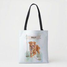 Nova Scotia Duck Tolling Retriever Aquarel Hond
