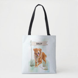 Nova Scotia Duck Tolling Retriever Aquarel Hond Tote Bag