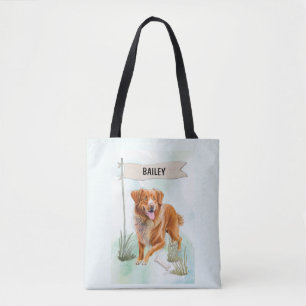 Nova Scotia Duck Tolling Retriever Aquarel Hond Tote Bag
