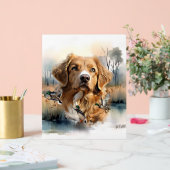 Nova Scotia Duck Tolling Retriever, Art Acryl Bord (Huwelijk)