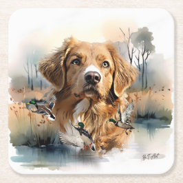Nova Scotia Duck Tolling Retriever, Art Kartonnen Onderzetters