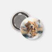 Nova Scotia Duck Tolling Retriever, Art Magneet (Voorkant / Achterkant)