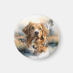 Nova Scotia Duck Tolling Retriever, Art Magneet