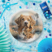 Nova Scotia Duck Tolling Retriever, Art Papieren Bordje (Feest)