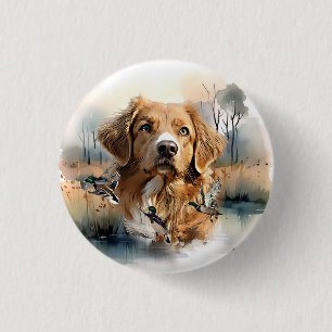 Nova Scotia Duck Tolling Retriever, Art Ronde Button 3,2 Cm