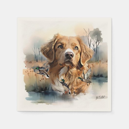 Nova Scotia Duck Tolling Retriever, Art Servet (Voorkant)