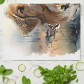 Nova Scotia Duck Tolling Retriever, Art Theedoek (Gevouwen)