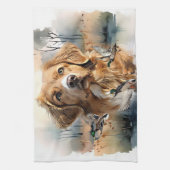 Nova Scotia Duck Tolling Retriever, Art Theedoek (Verticaal)