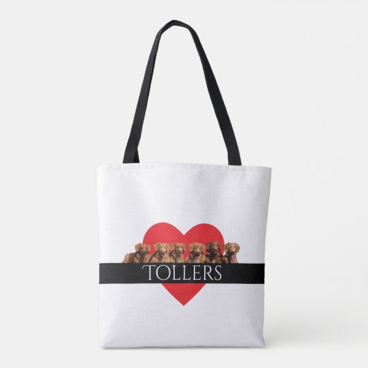 Nova Scotia Duck Tolling Retriever Canvas tas (Achterkant)