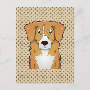 Nova Scotia Duck Tolling Retriever Cartoon Briefkaart