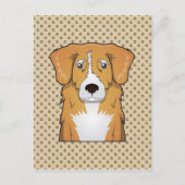 Nova Scotia Duck Tolling Retriever Cartoon Briefkaart (Voorkant)