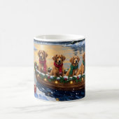 Nova Scotia Duck Tolling Retriever Christmas Boat Koffiemok (Center)