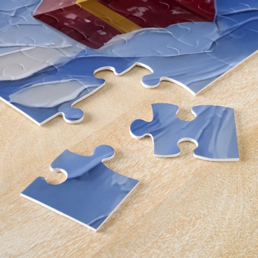 Nova Scotia Duck Tolling Retriever Christmas Boat Legpuzzel (Zijkant)